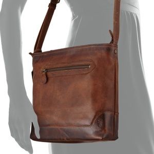 Frye Melissa Crossbody Dark Brown Leather Hand Bag